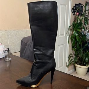 Louis Vuitton Black Leather Boots